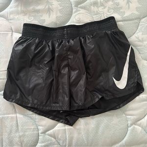 Black Nike Logo Running Shorts